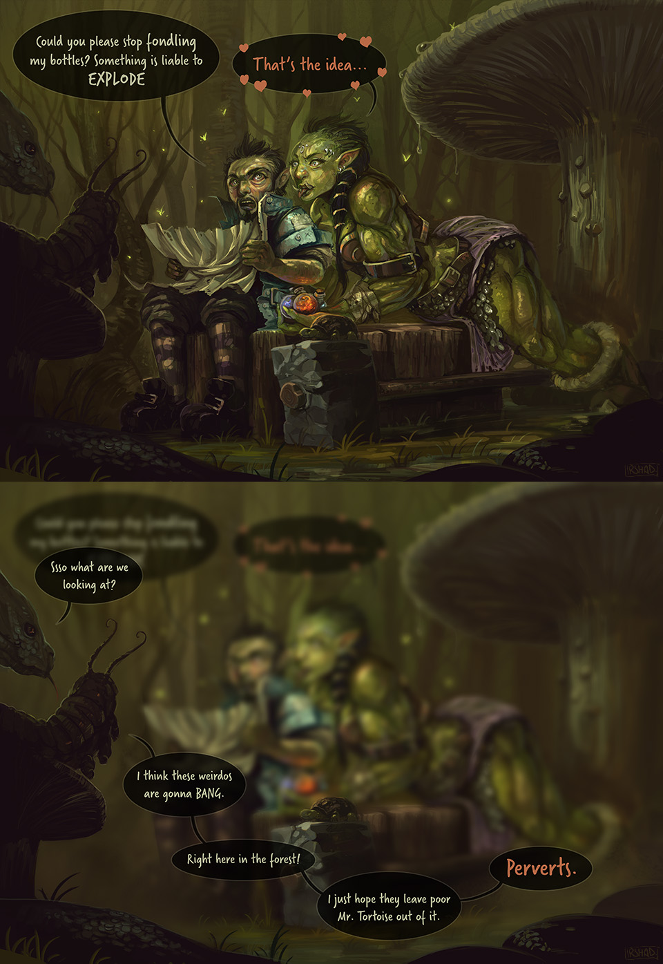 Orc and Gnome: Fondling Bottles